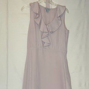 H&M Blush Pink Ruffle Dress with Belt Size 6